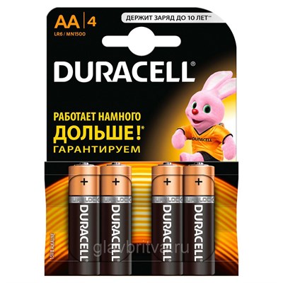 Батарейки Duracell AA - фото 6587